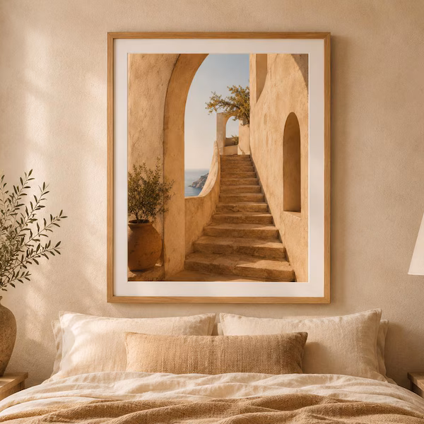 Affiche L'escalier — Collection Mediterranean